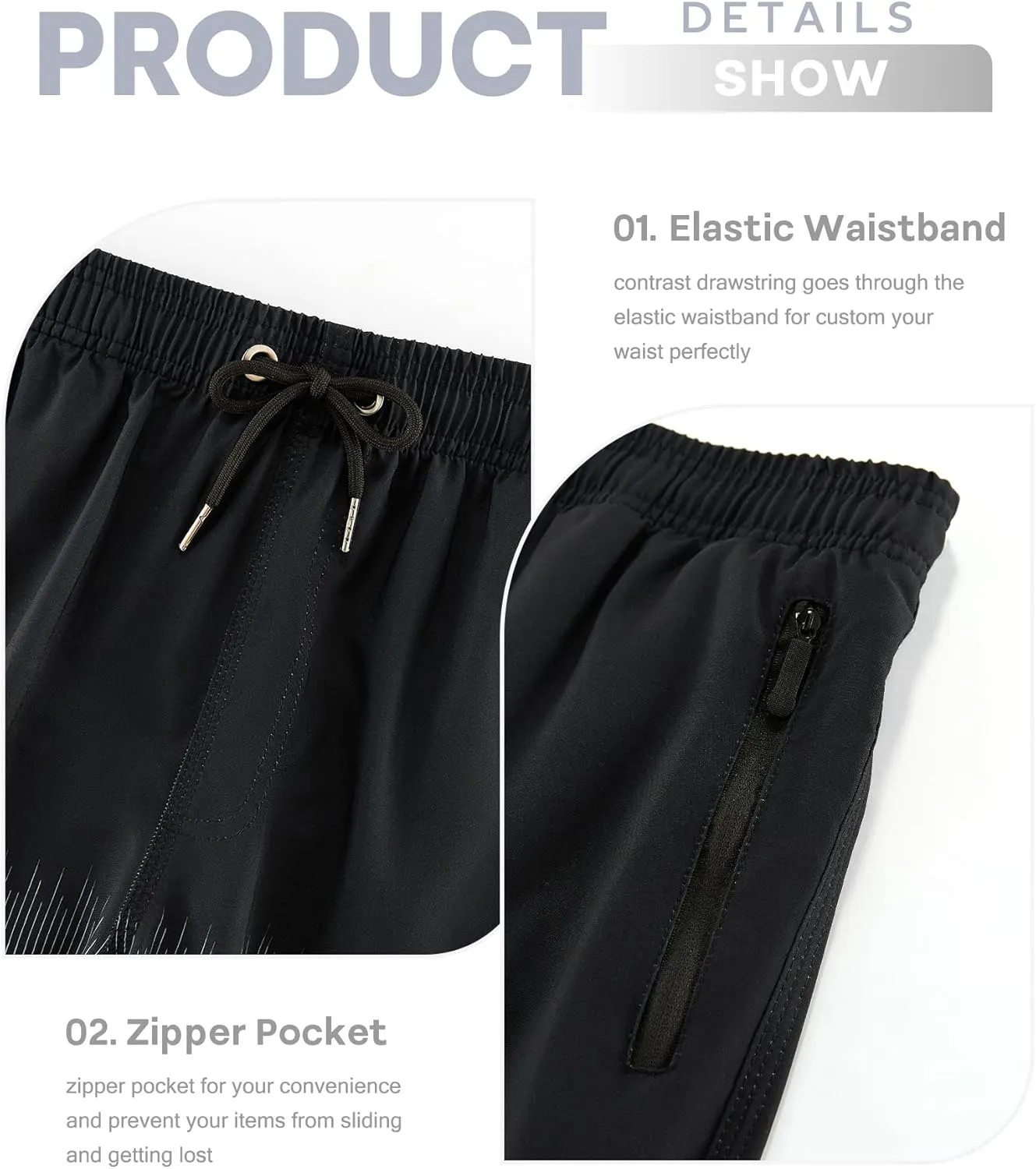 APTRO Men's Swim Trunks 9 inch Bathing Suit Swim Board Shorts Quick Drying Beach Shorts with Zipper Pockets