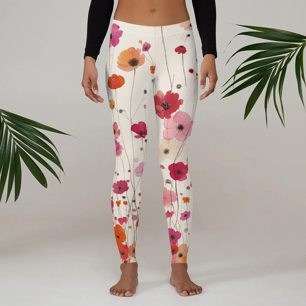 Beautiful Nature Inspired Floral Leggings