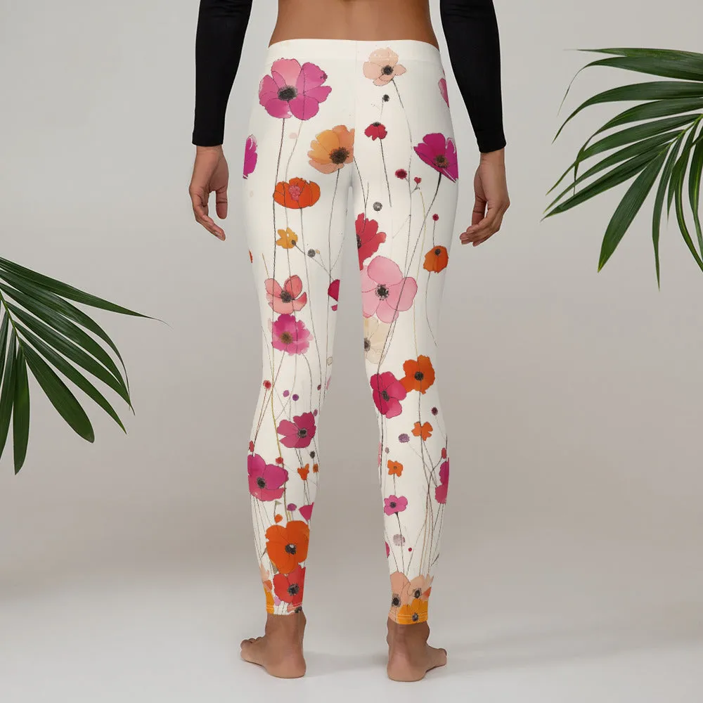 Beautiful Nature Inspired Floral Leggings