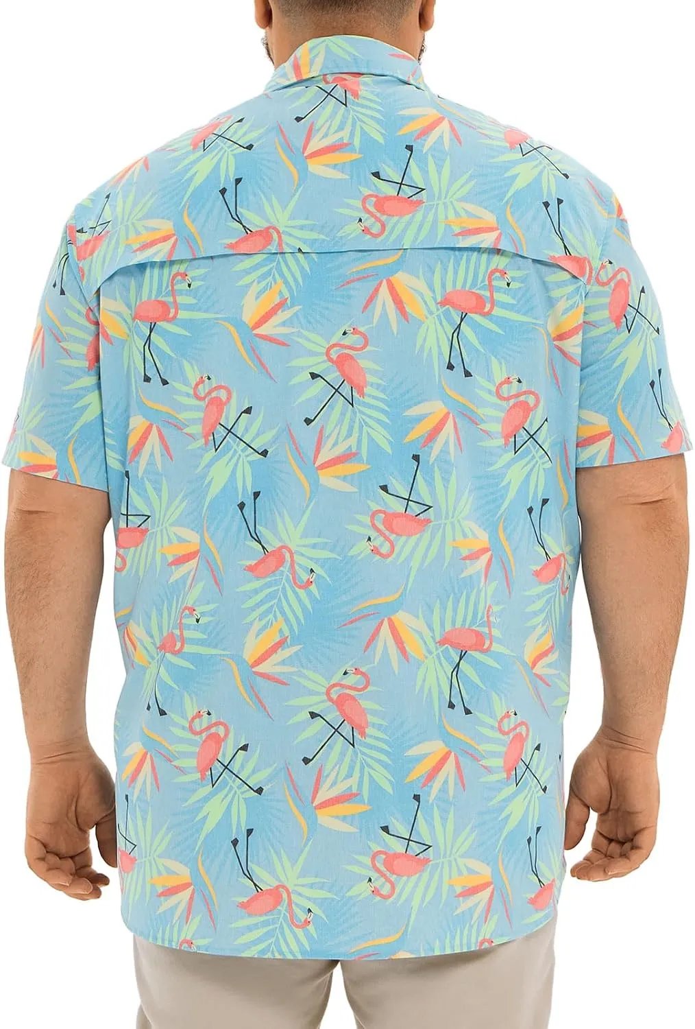 Big and Tall Mens Fishing Shirt UPF 50  Sun Protection Shirt SPF Quick Dry 2XL-6XL
