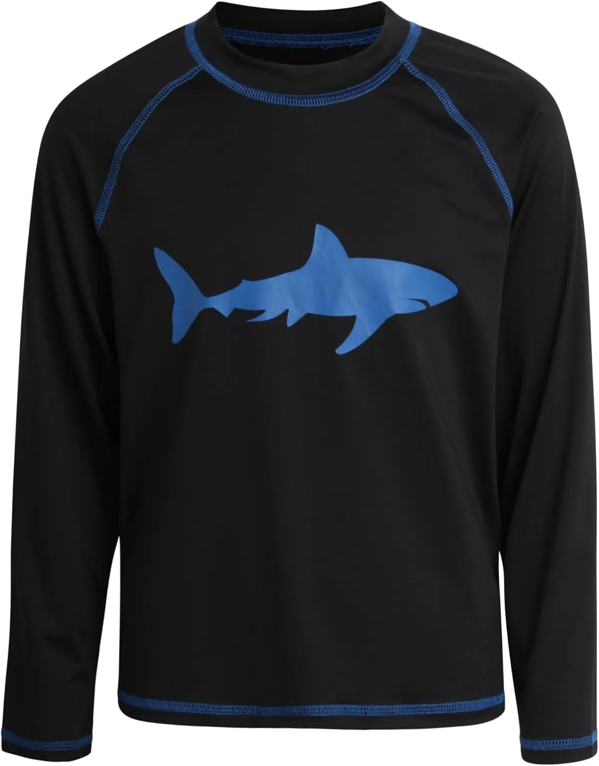 Big Chill Boys Rash Guard Set - 2 Piece UPF 50  Long Sleeve Swim Shirt and Bathing Suit Swim Trunks for Boys (Sizes: 4-14)