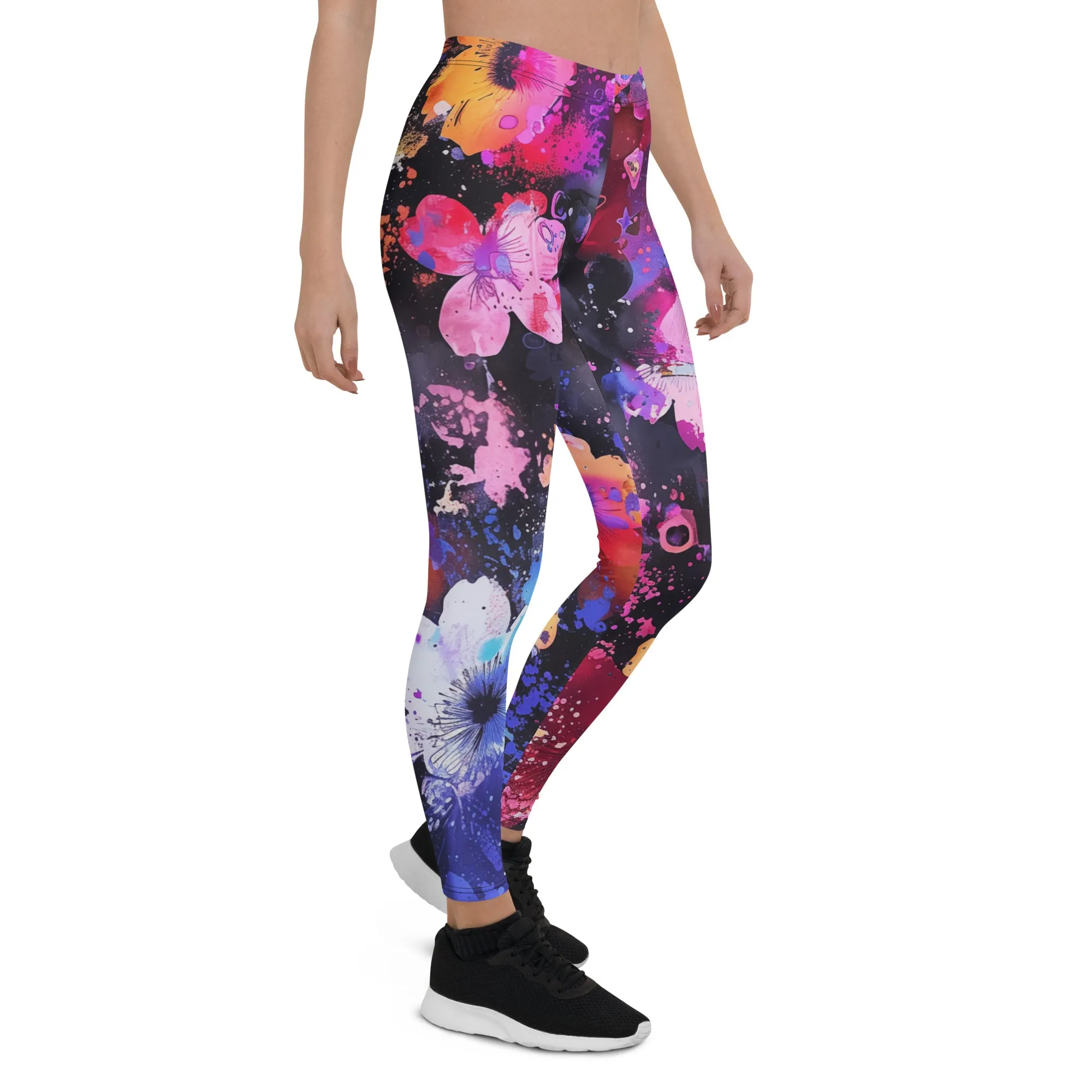 Big Flower Floral Leggings