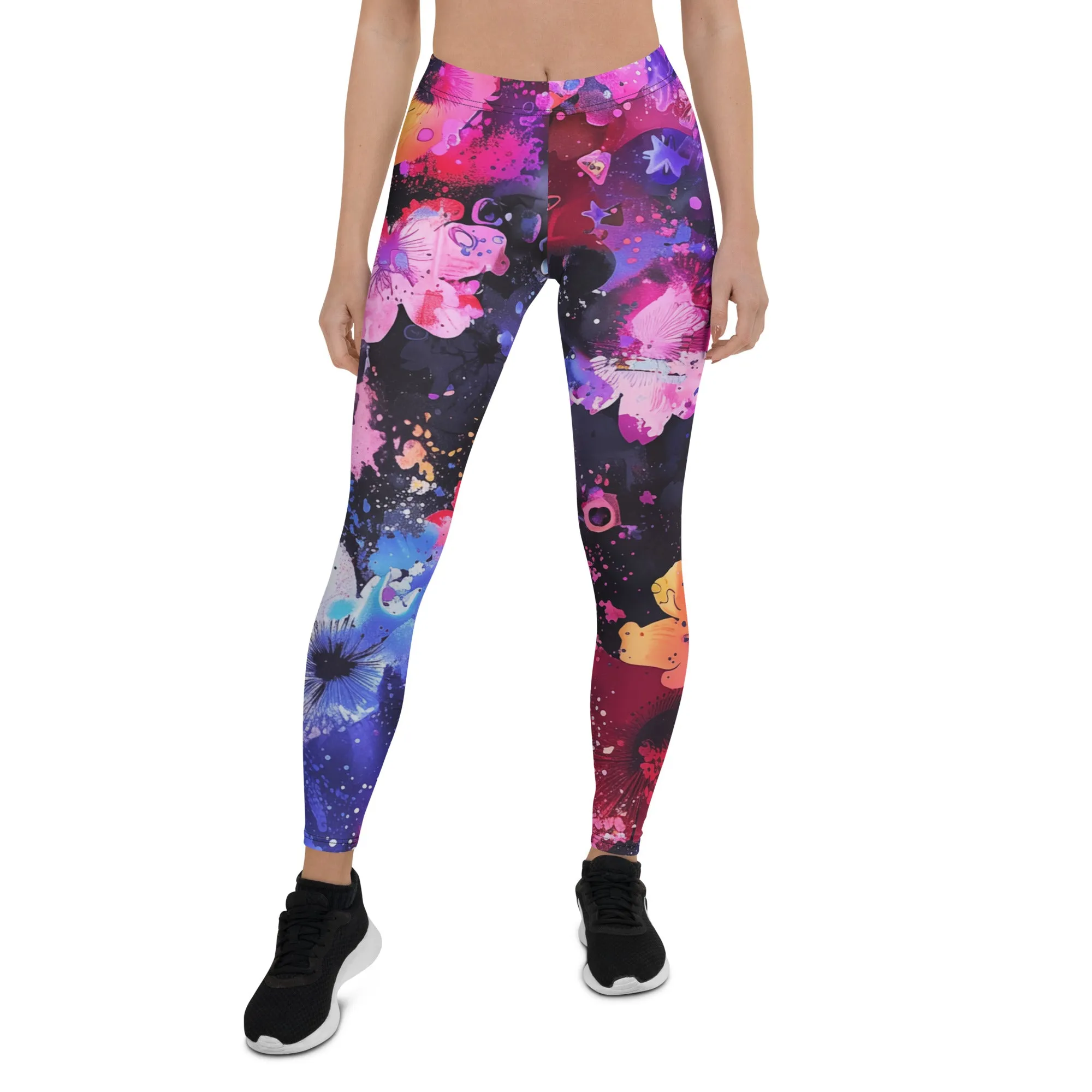 Big Flower Floral Leggings