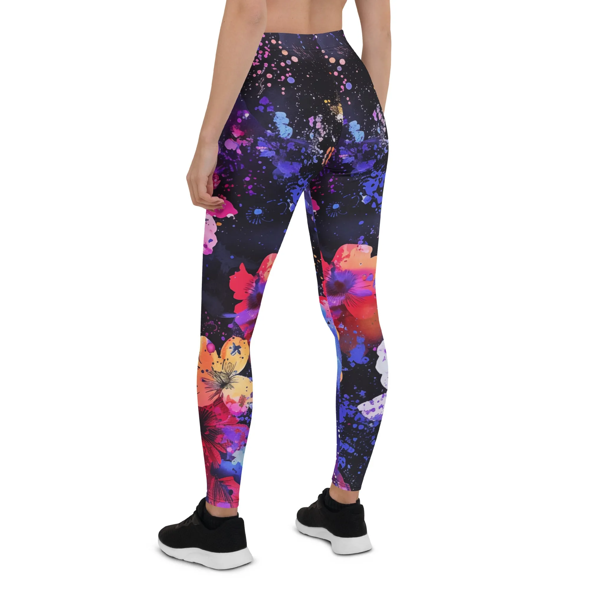 Big Flower Floral Leggings