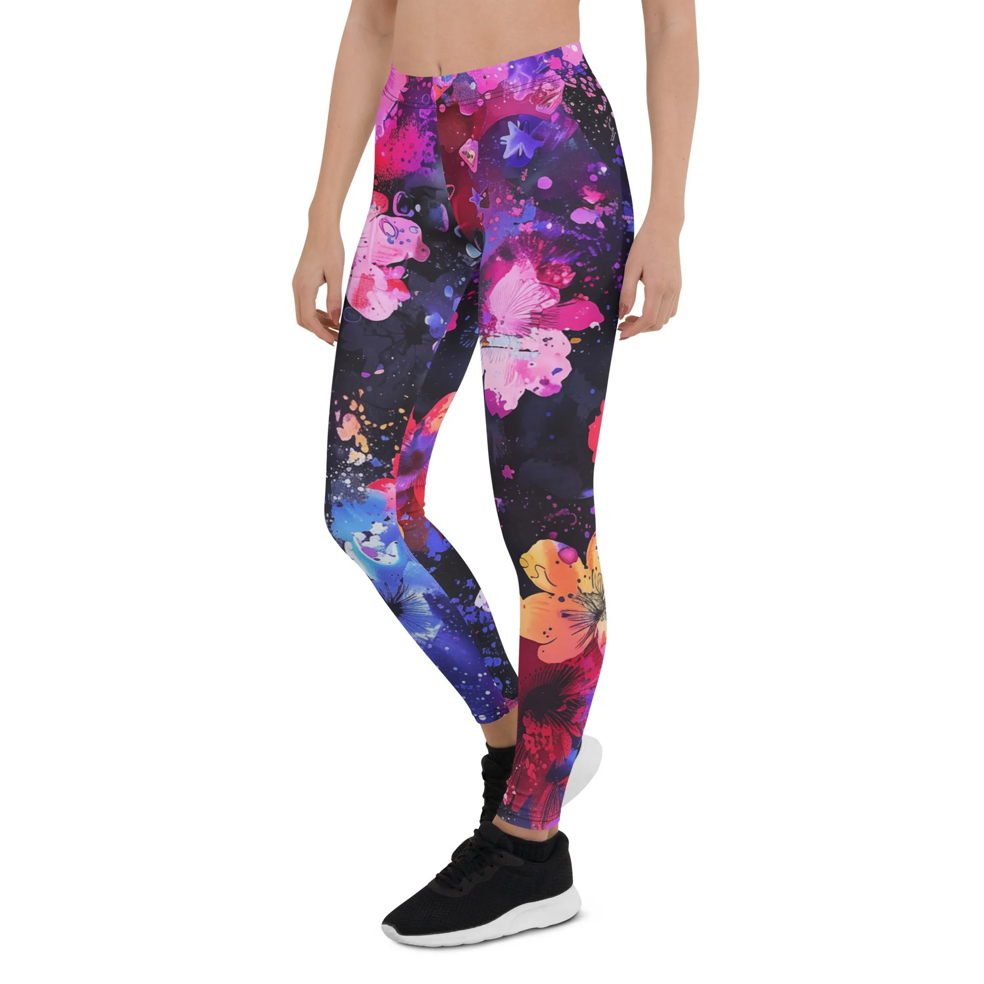 Big Flower Floral Leggings