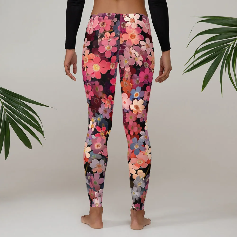 Blossomed Girly Floral Leggings