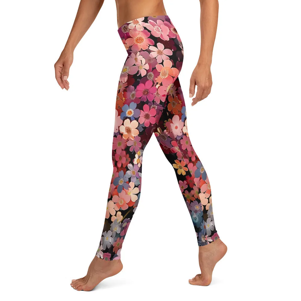 Blossomed Girly Floral Leggings
