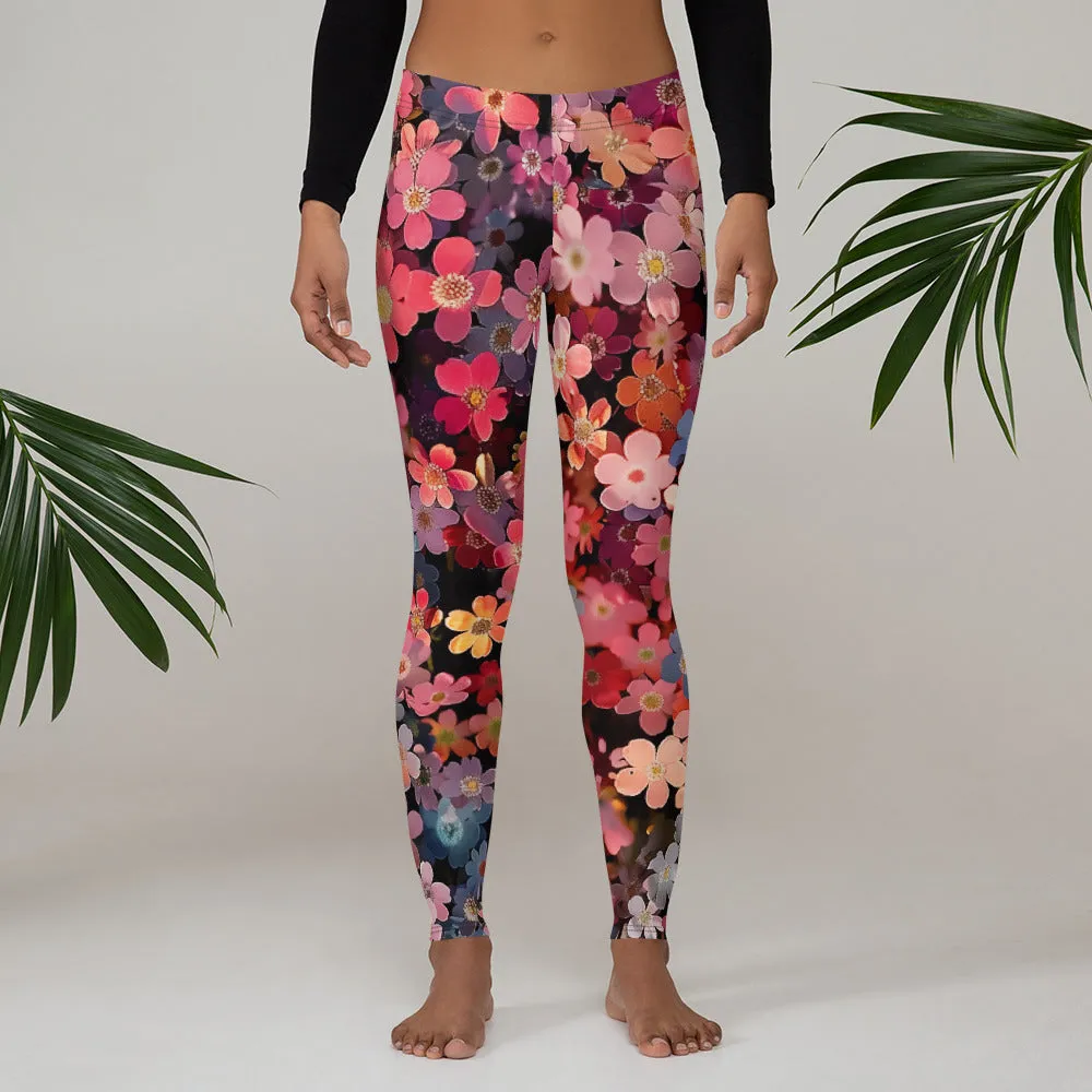 Blossomed Girly Floral Leggings