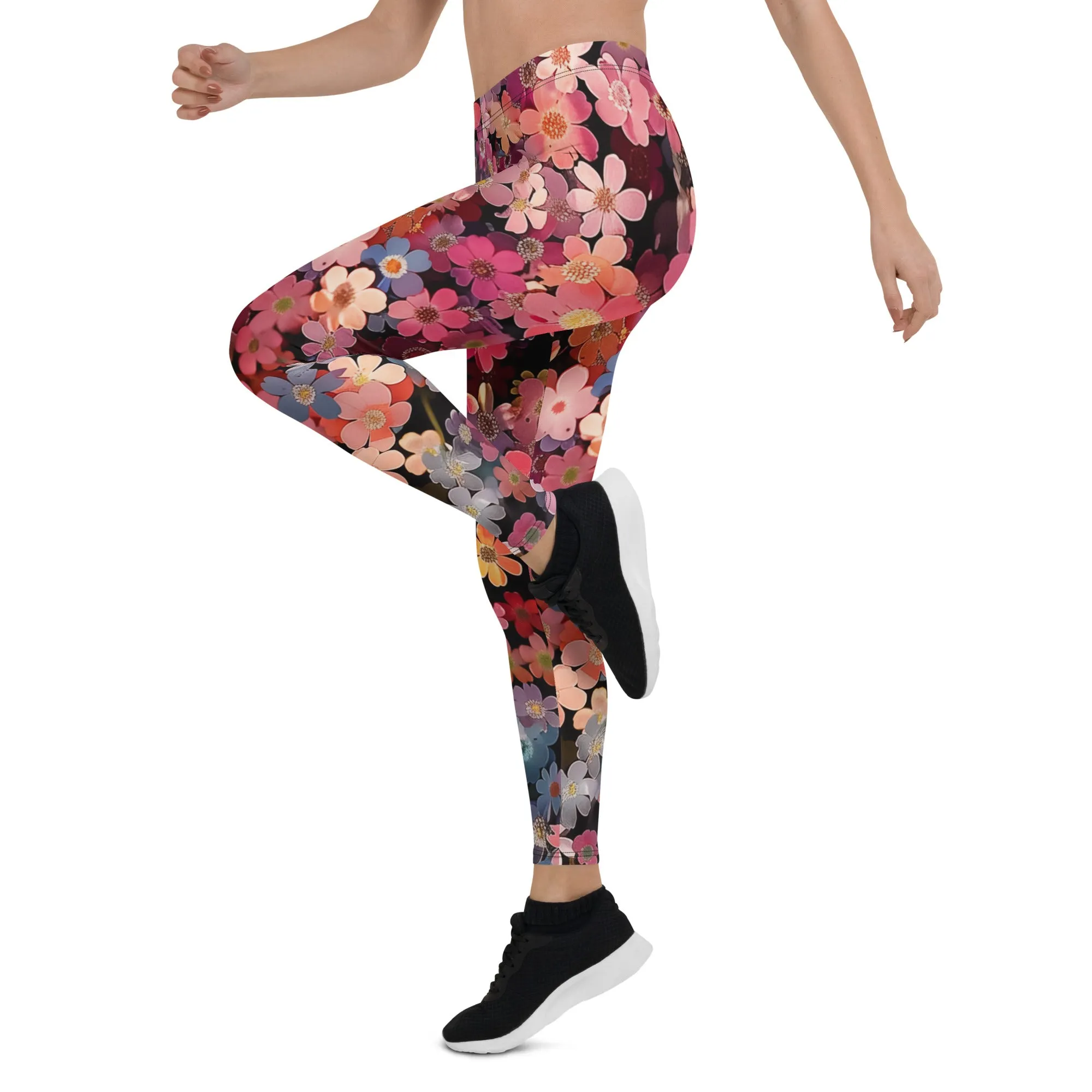 Blossomed Girly Floral Leggings