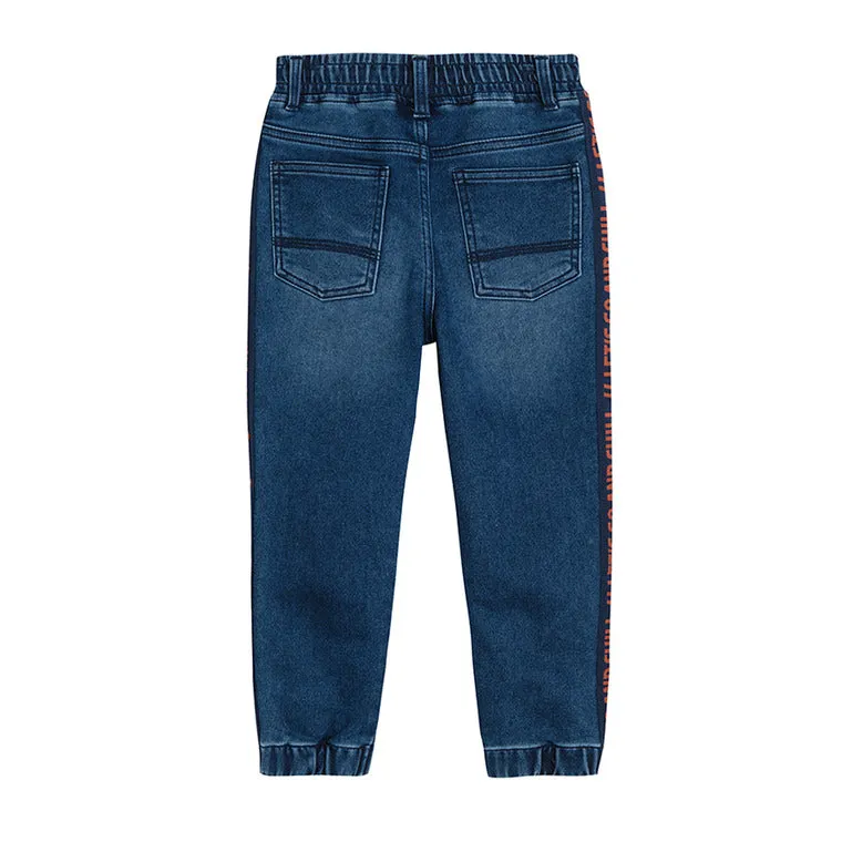 Boy's Jeans Pull On Fit Dark Denim Let's Go And Chill CC CJB2411029
