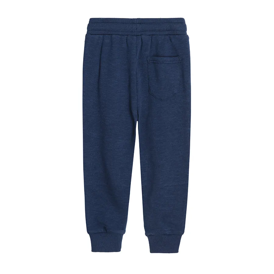 Boy's Trousers Navy Blue Lets Go and Chill CC CCB2411042