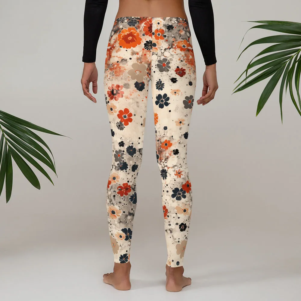 Cool Sport Fall Floral Leggings