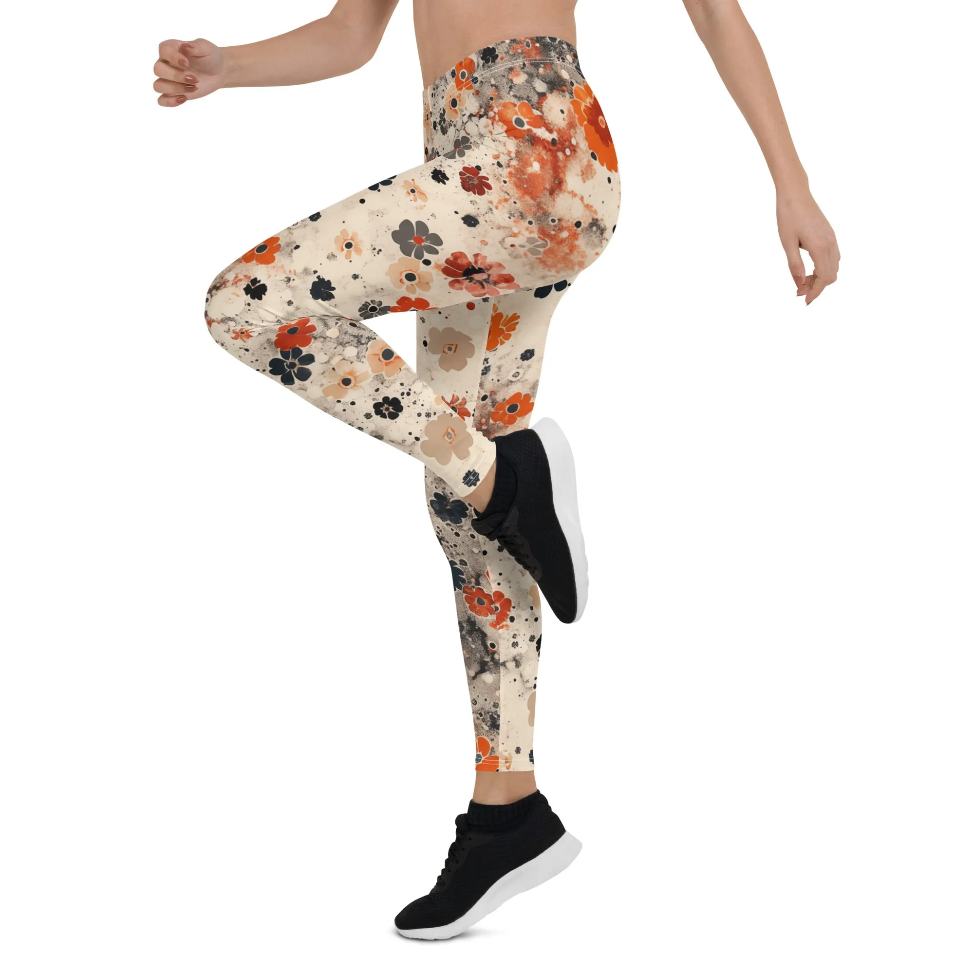 Cool Sport Fall Floral Leggings