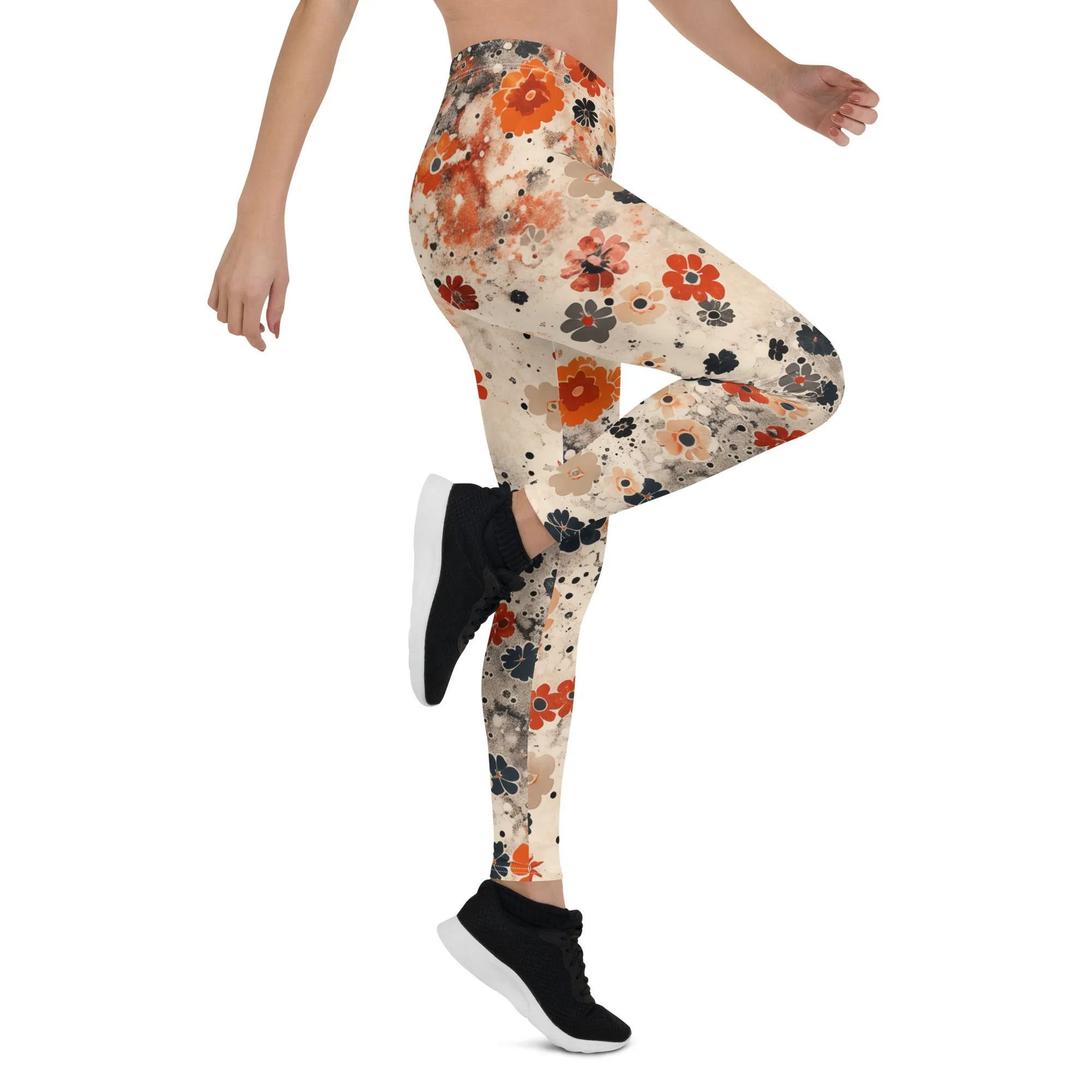 Cool Sport Fall Floral Leggings