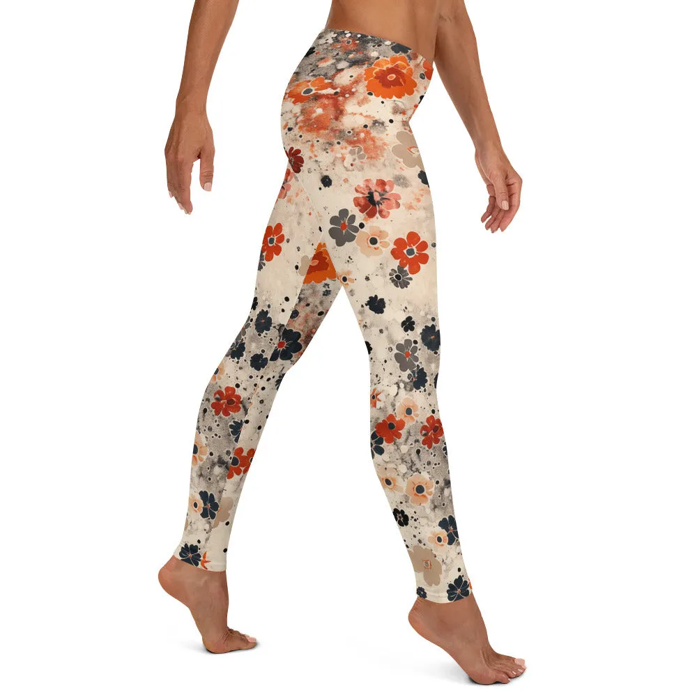Cool Sport Fall Floral Leggings