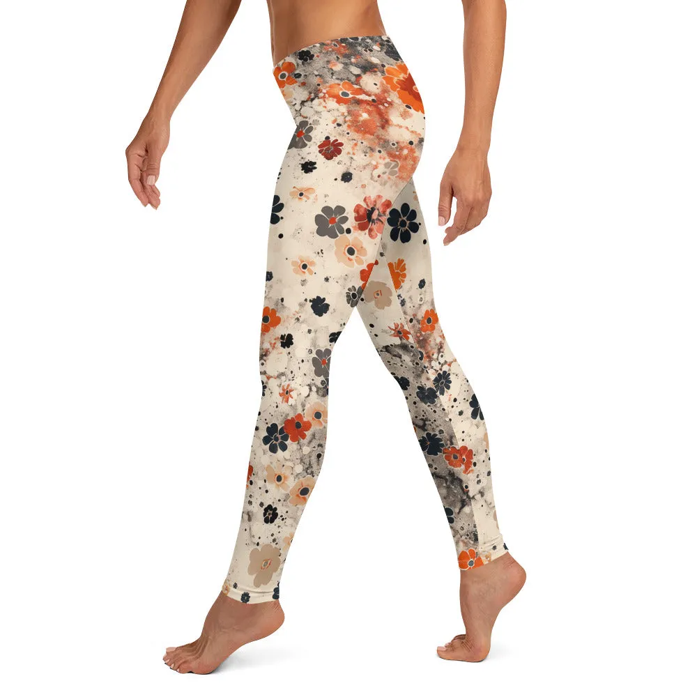 Cool Sport Fall Floral Leggings