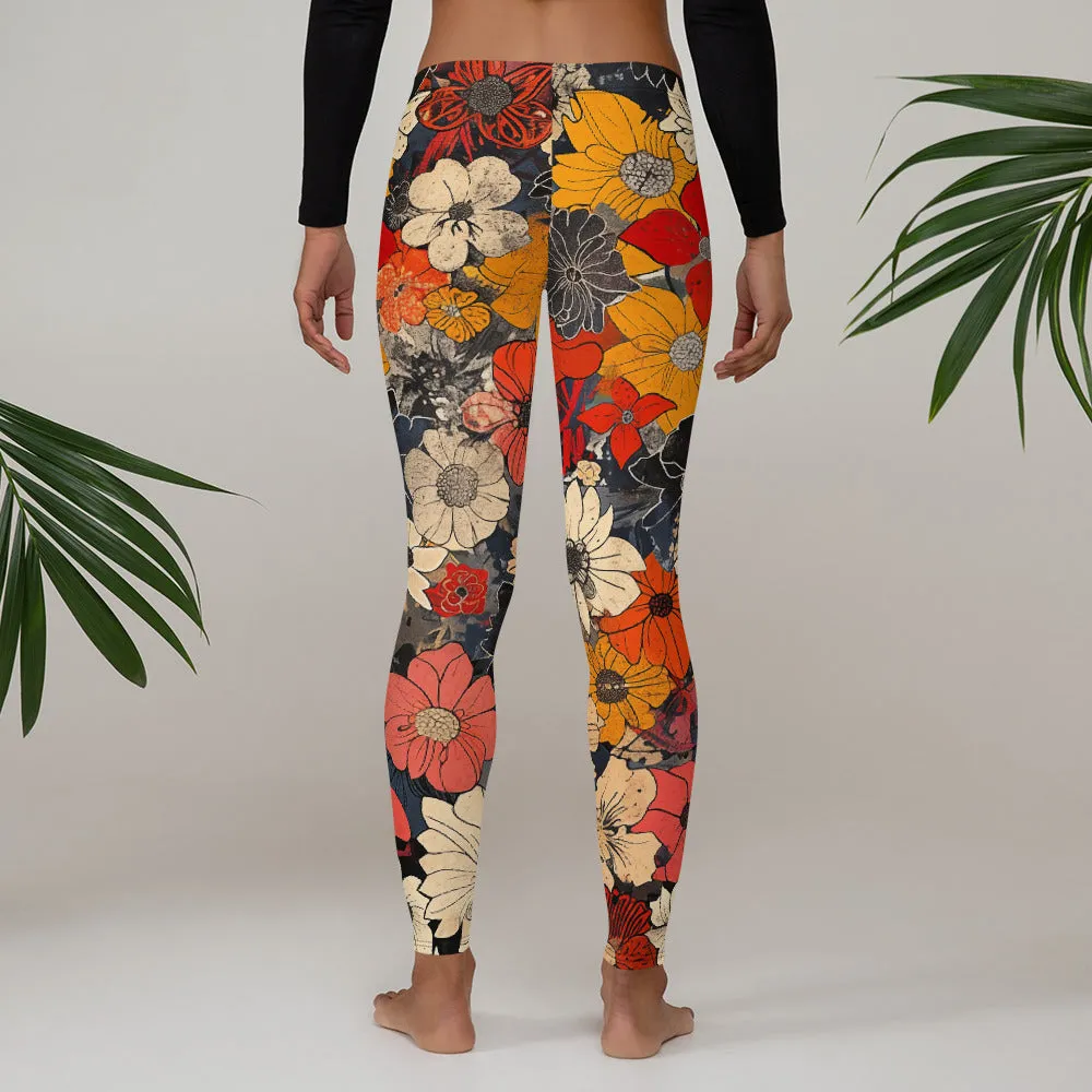 Creative Dusty Floral Leggings