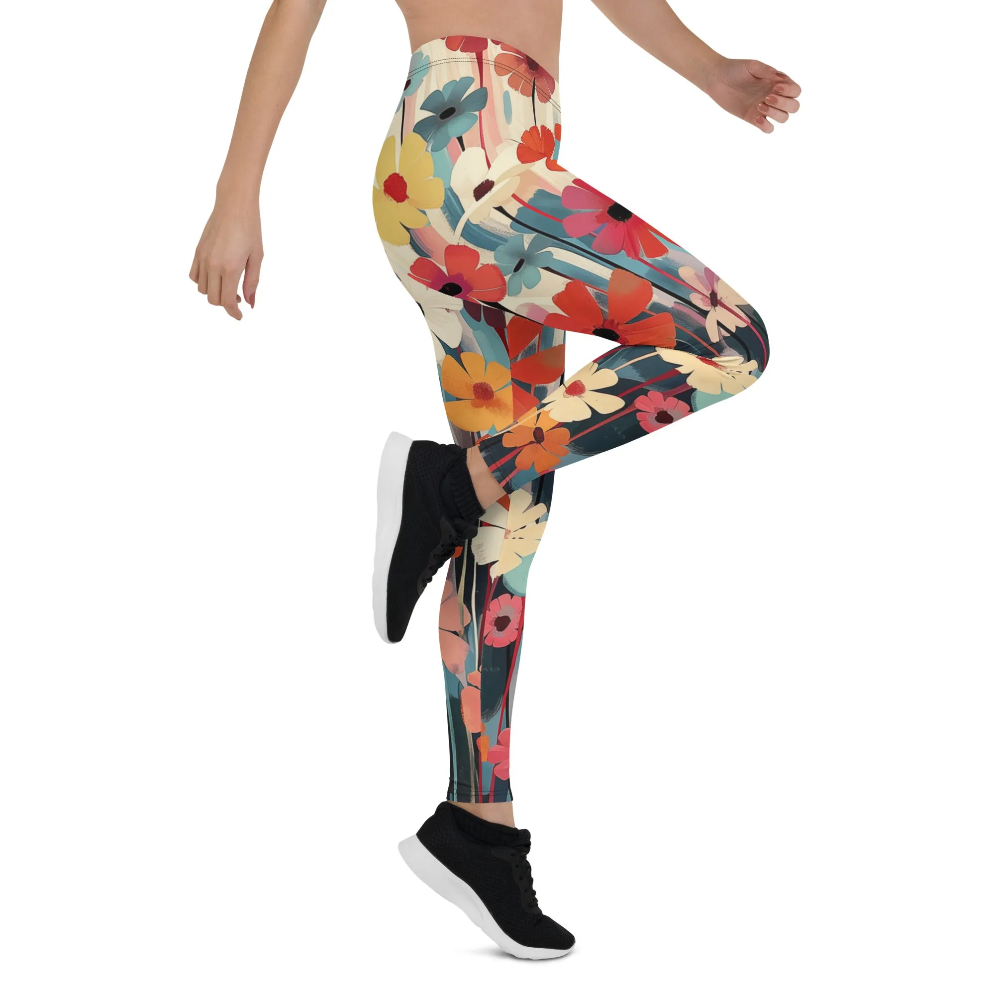 Creative Flowery Leggings