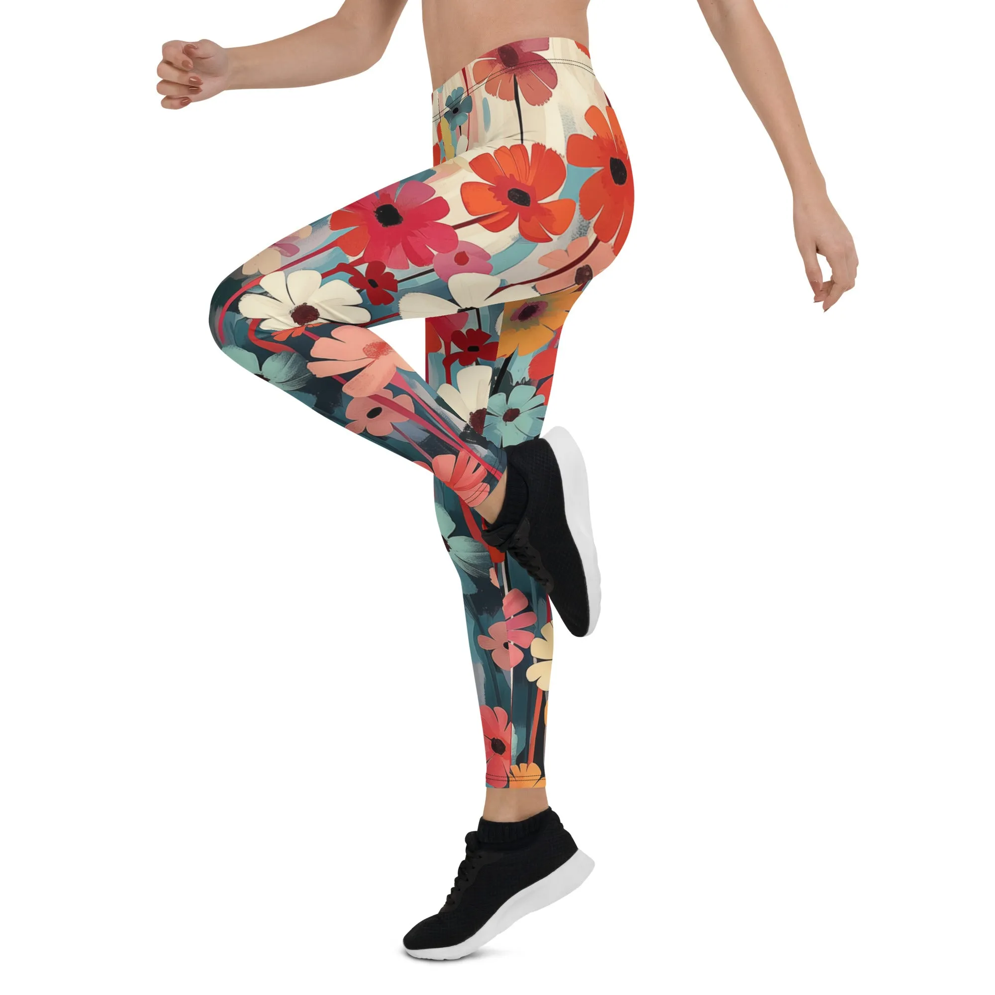 Creative Flowery Leggings