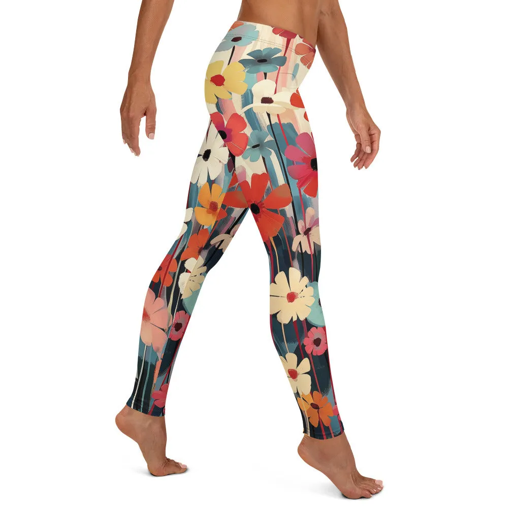 Creative Flowery Leggings