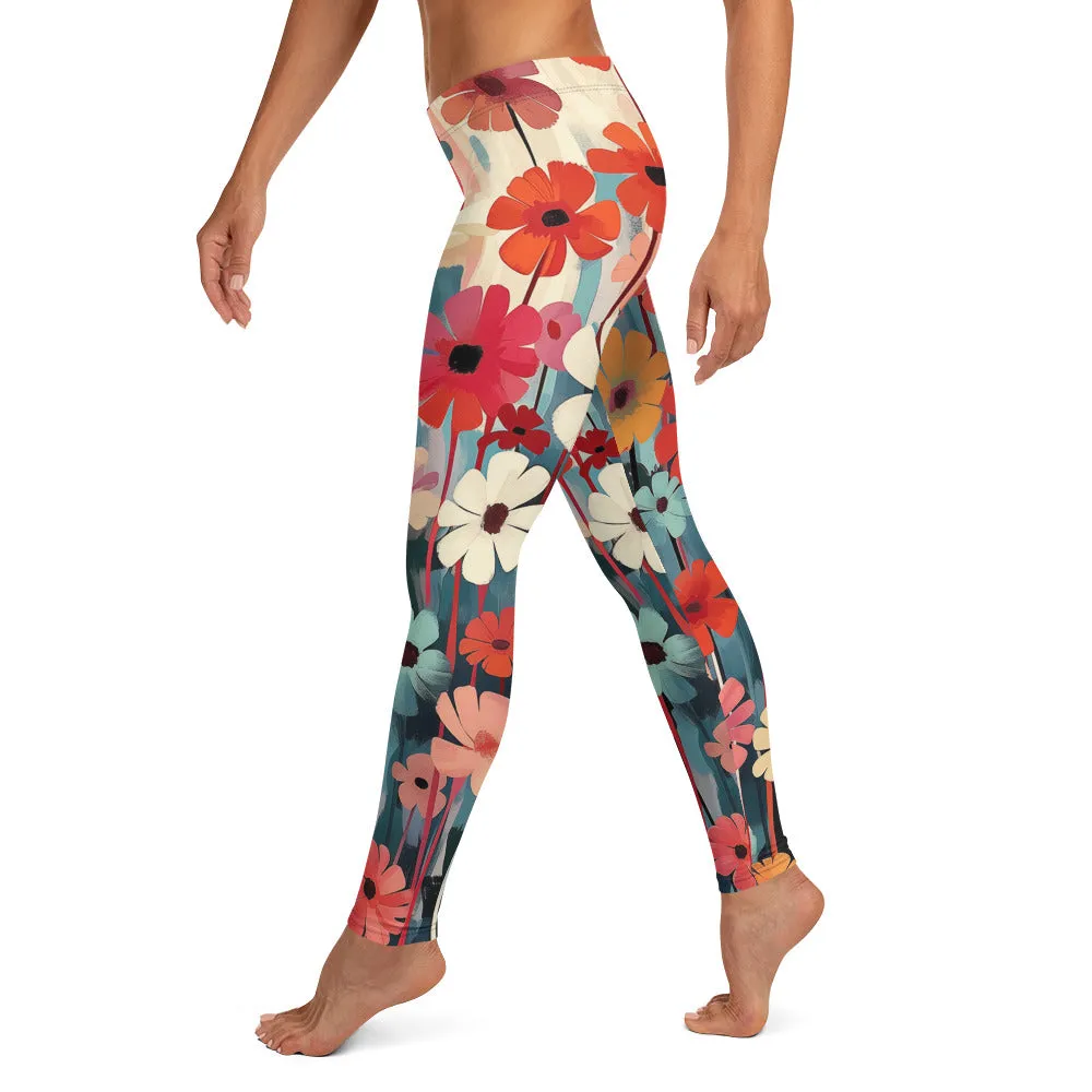 Creative Flowery Leggings