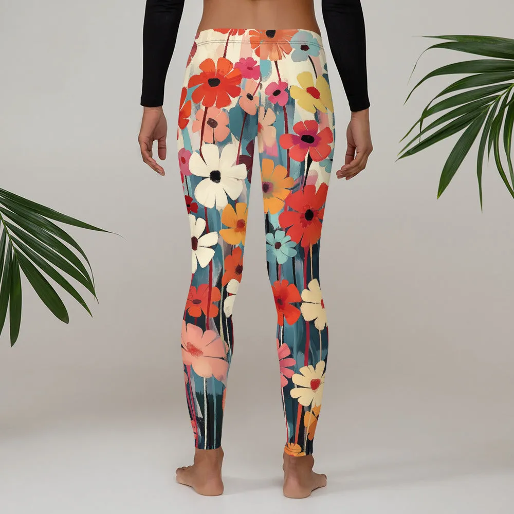 Creative Flowery Leggings