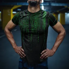 Digital Rain Men's Athletic T-shirt