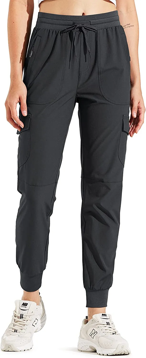 FashionSierra - Hiking Cargo Joggers Pants Lightweight Quick Dry Capris Golf Pants
