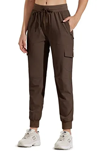 FashionSierra - Hiking Cargo Joggers Pants Lightweight Quick Dry Capris Golf Pants