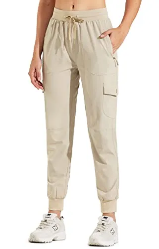 FashionSierra - Hiking Cargo Joggers Pants Lightweight Quick Dry Capris Golf Pants