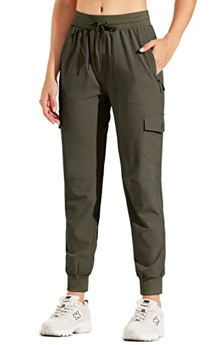 FashionSierra - Hiking Cargo Joggers Pants Lightweight Quick Dry Capris Golf Pants