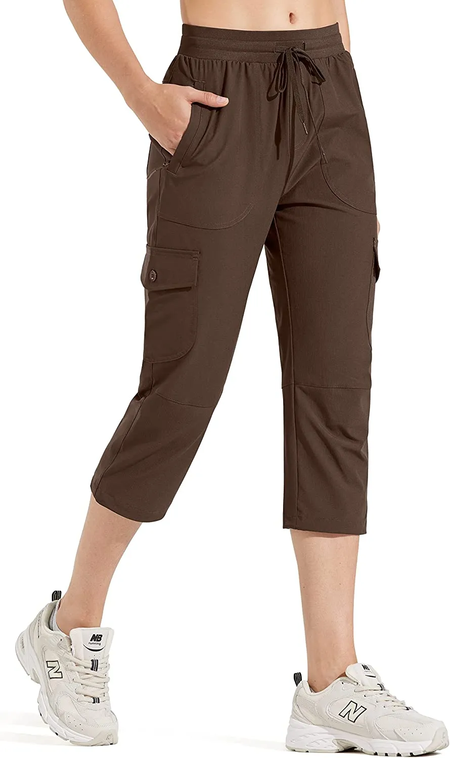 FashionSierra - Hiking Cargo Joggers Pants Lightweight Quick Dry Capris Golf Pants