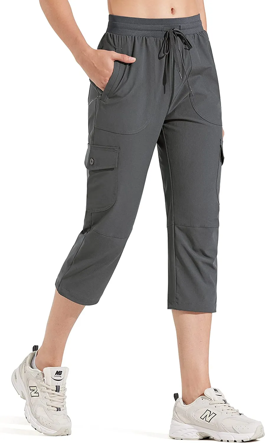 FashionSierra - Hiking Cargo Joggers Pants Lightweight Quick Dry Capris Golf Pants