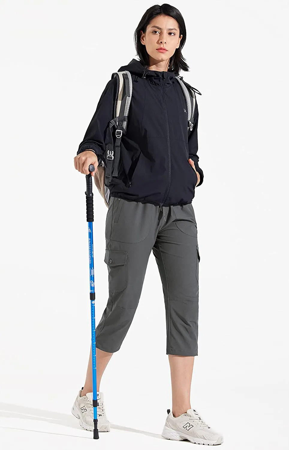 FashionSierra - Hiking Cargo Joggers Pants Lightweight Quick Dry Capris Golf Pants