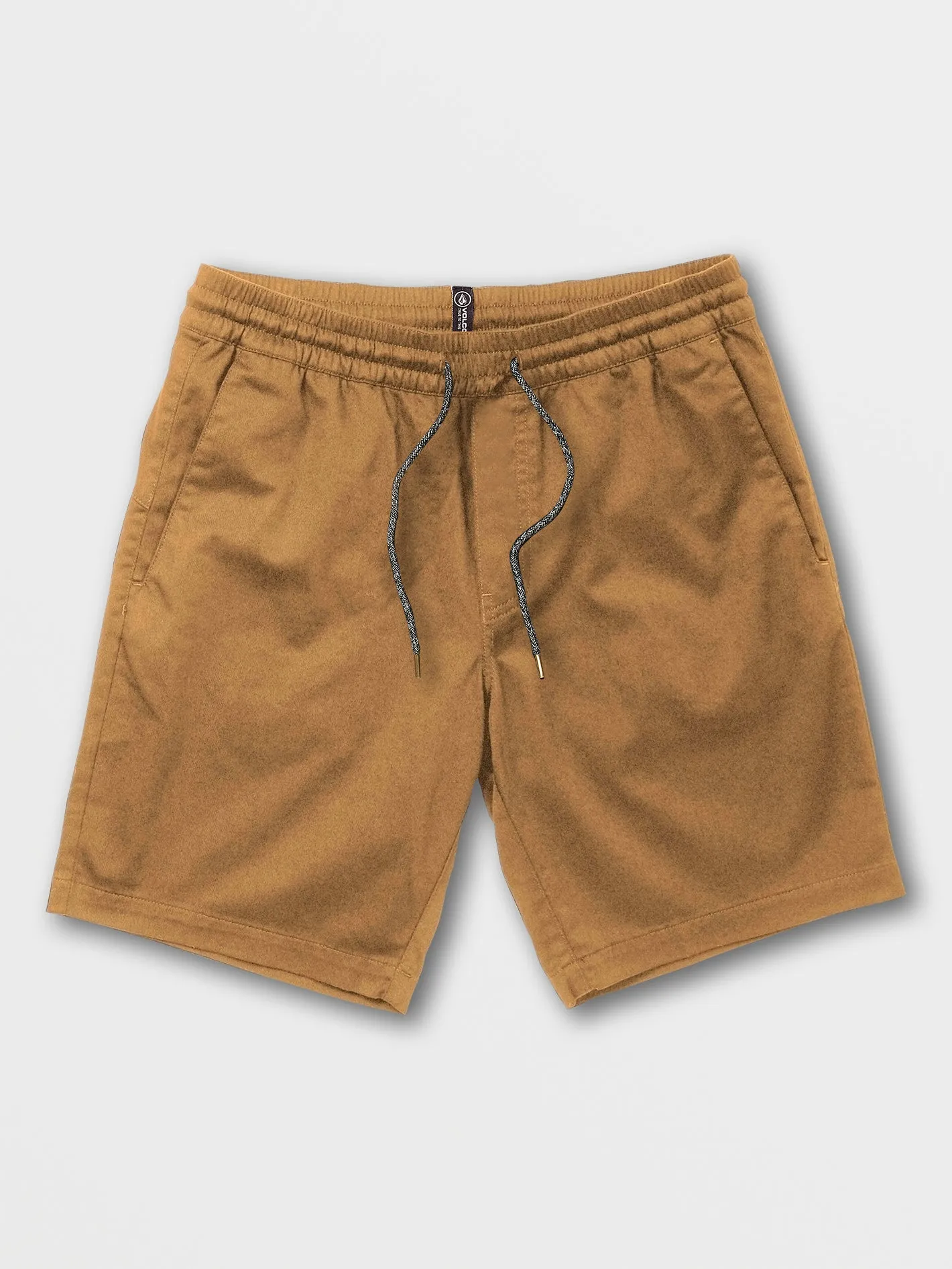 Frickin Elastic Waist Shorts - Dark Khaki