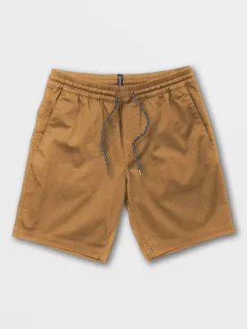 Frickin Elastic Waist Shorts - Dark Khaki