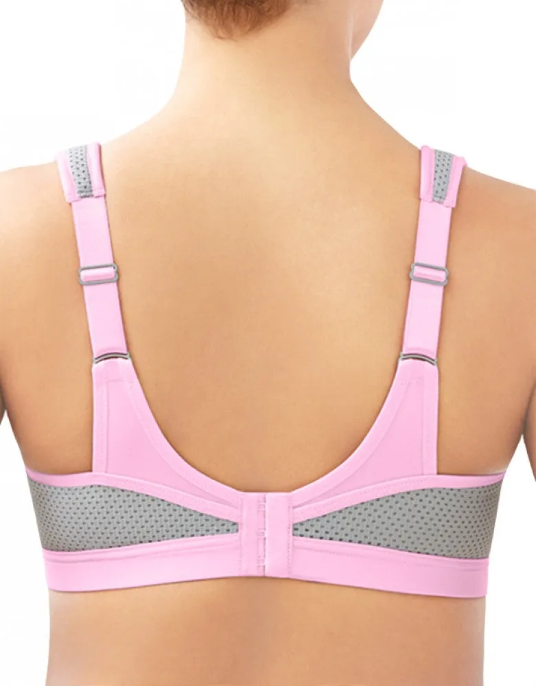Glamorise Sport Underwire High Impact Bra Pink/Grey - 9066