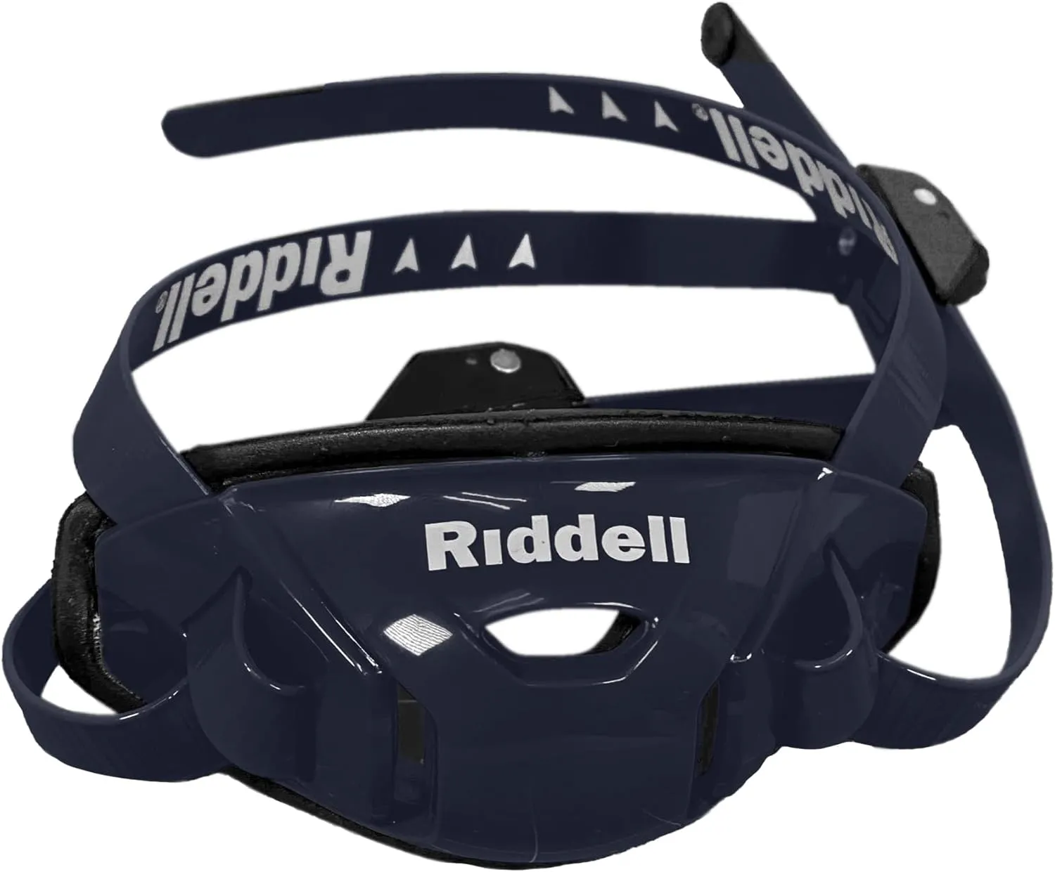 Green Gridiron Riddell SpeedFlex Hard Cup Cam-Loc Chinstrap   Chrome US Flag Helmet Decal (Medium, Navy)