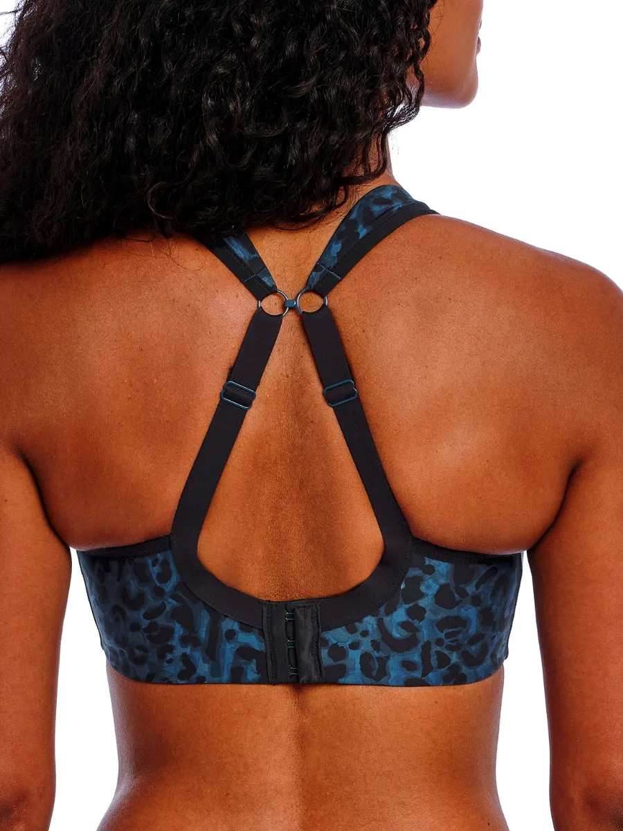 High-Octane Sports Bra - Midnight Leopard