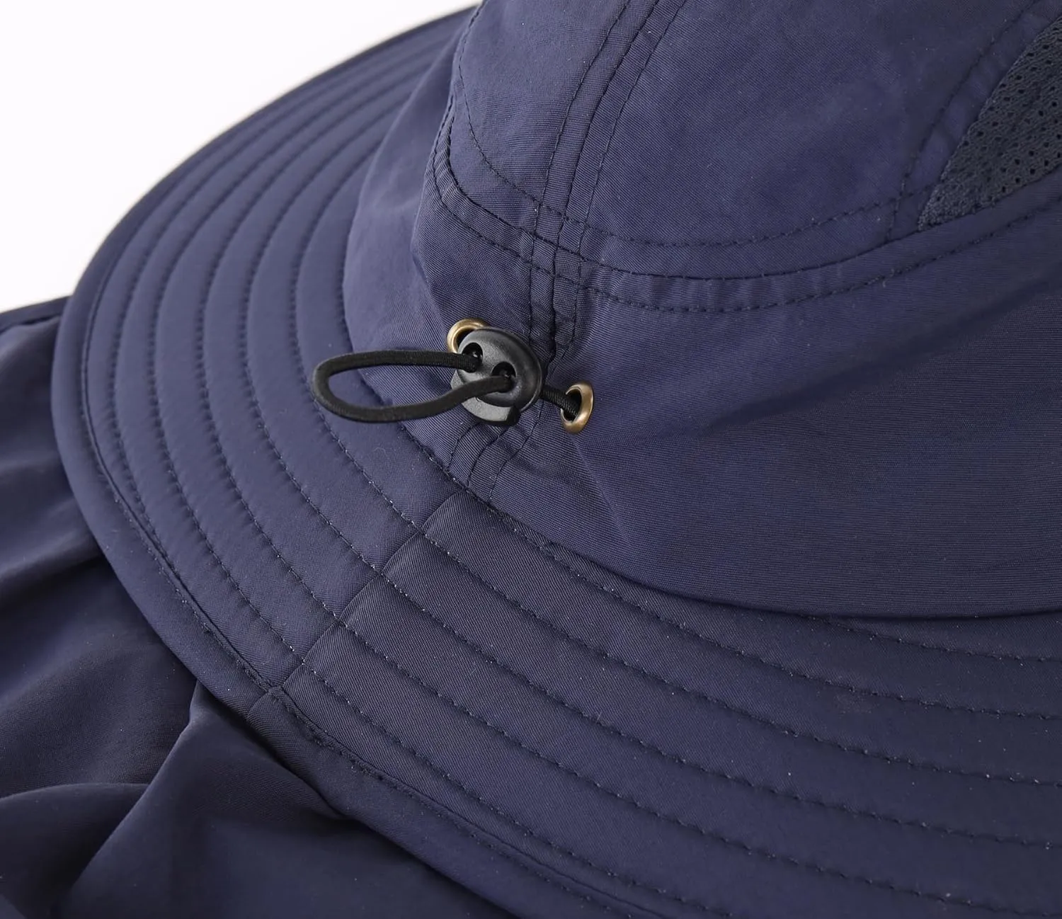 Home Prefer UPF 50  Mens Wide Brim Fishing Hat with Neck Flap Sun Hat for Men Women Sun Protection Cap