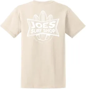 JOES SURF SHOP Men's Surfboards Logo Heavyweight Cotton Tees