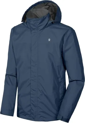 Little Donkey Andy Men's Waterproof Rain Jacket Outdoor Lightweight Rain Shell Coat for Hiking,Golf,Travel