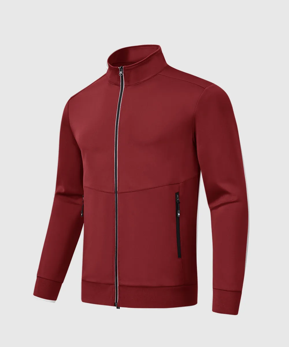 Men's Full Zip Elastic Sports Jacket