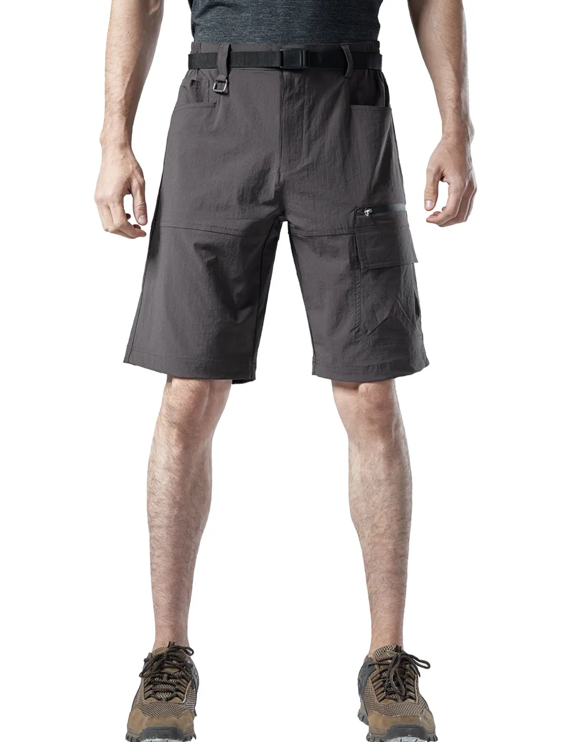 Men's Lightweight Multi-Pocket Quick Dry Casual Work Hiking Working Cargo Shorts