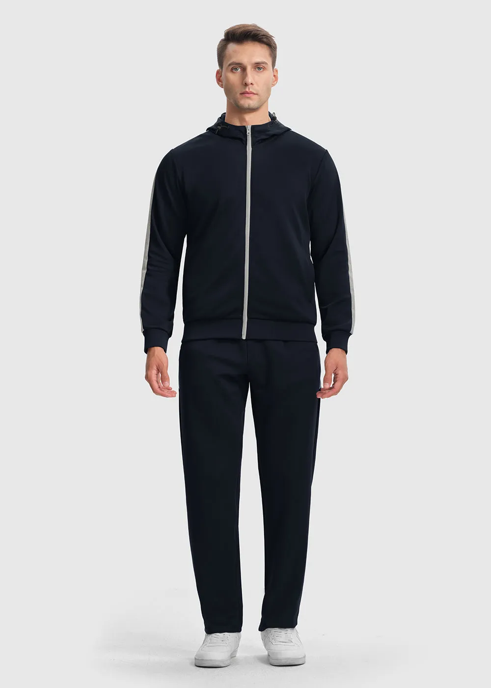 Men's Long Sleeve Causal Full Zip Tracksuits