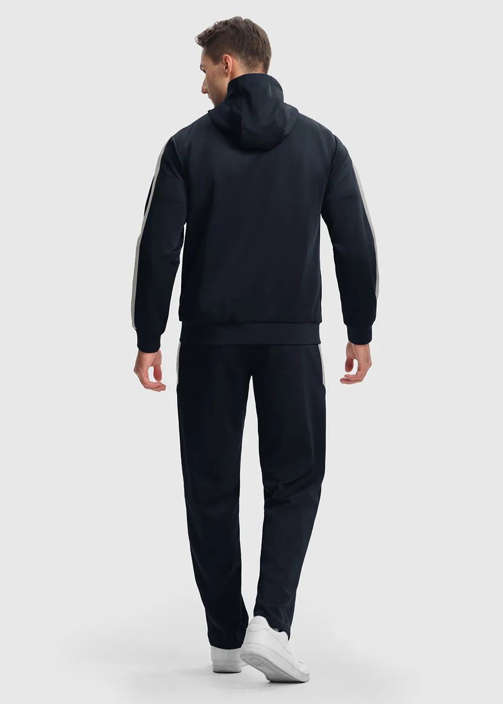 Men's Long Sleeve Causal Full Zip Tracksuits