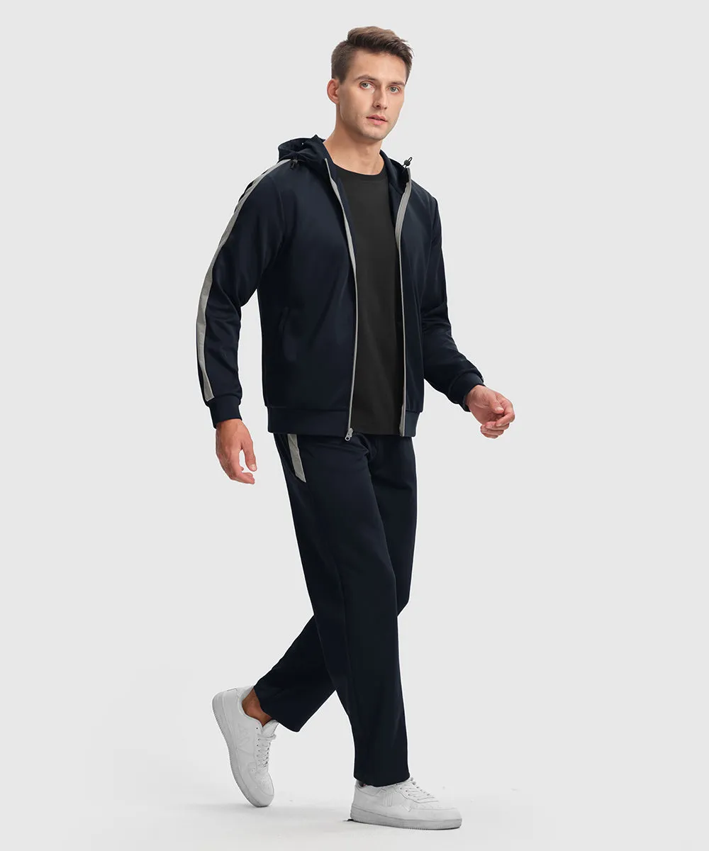 Men's Long Sleeve Causal Full Zip Tracksuits