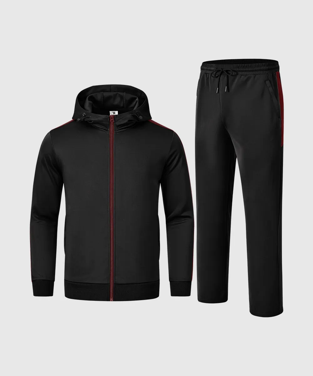 Men's Long Sleeve Causal Full Zip Tracksuits