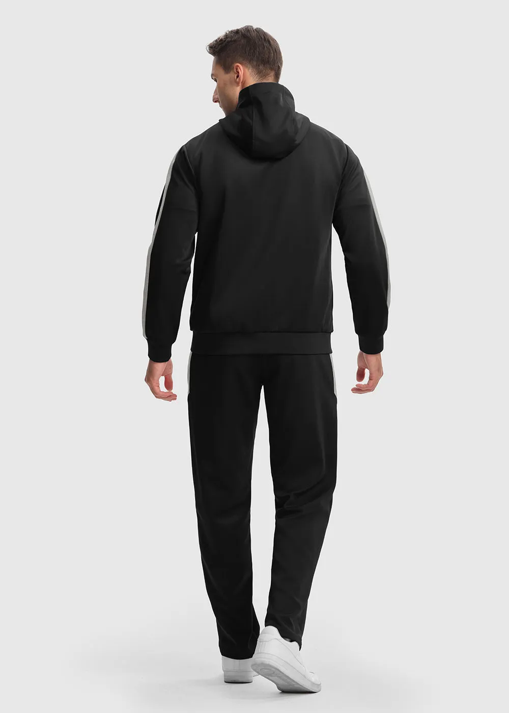 Men's Long Sleeve Causal Full Zip Tracksuits