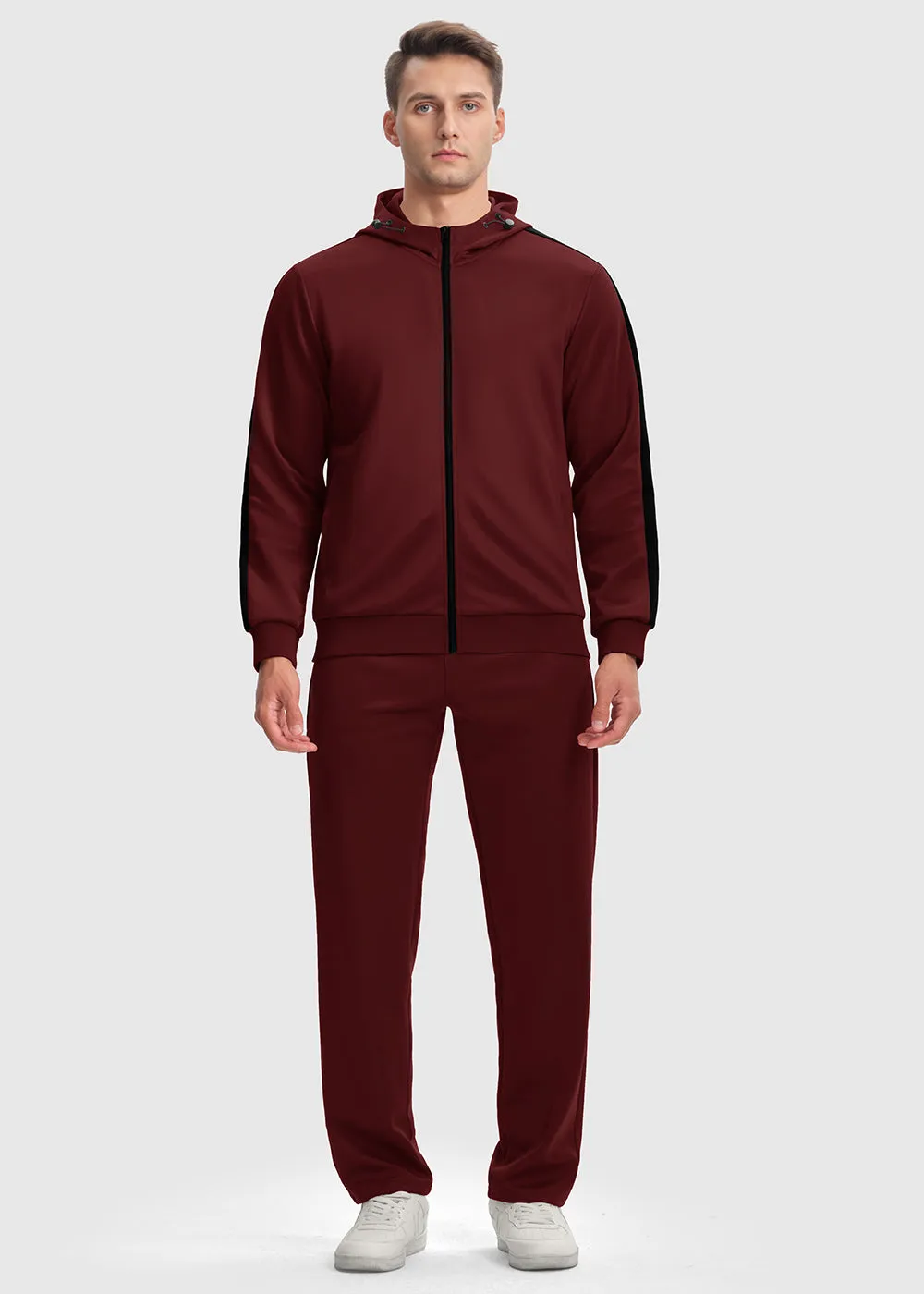 Men's Long Sleeve Causal Full Zip Tracksuits
